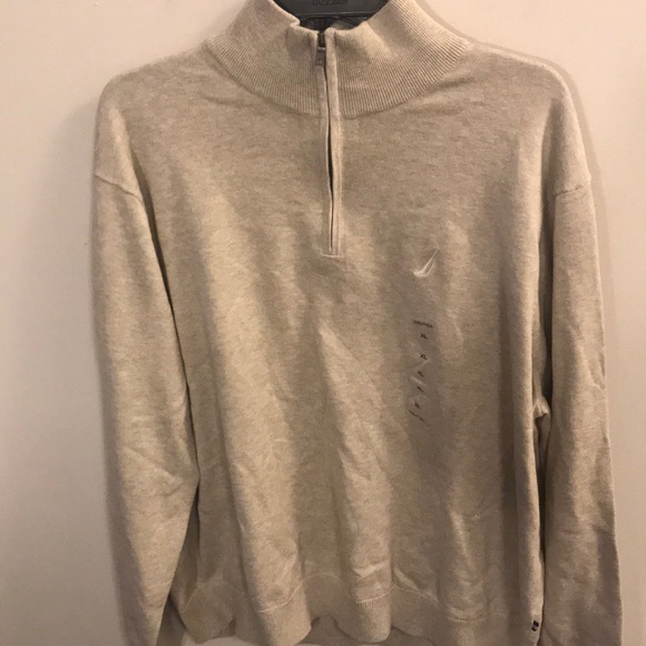 Men’s Brand New Cream Nautica Sweater -NWT XL - Picture 3 of 5